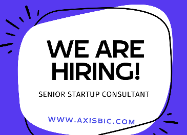 We are hiring.....A Senior Startup Consultant