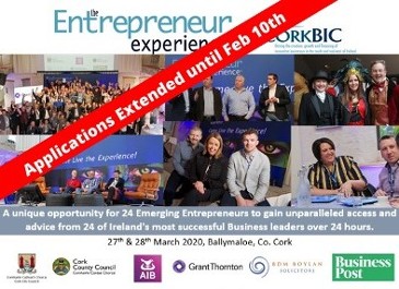 2020 Entrepreneur Experience - 27 & 28 March 2020 - Ballymaloe, Co. Cork